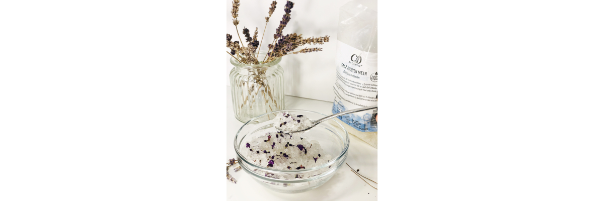DIY Badesalz mit Lavendelöl - 
